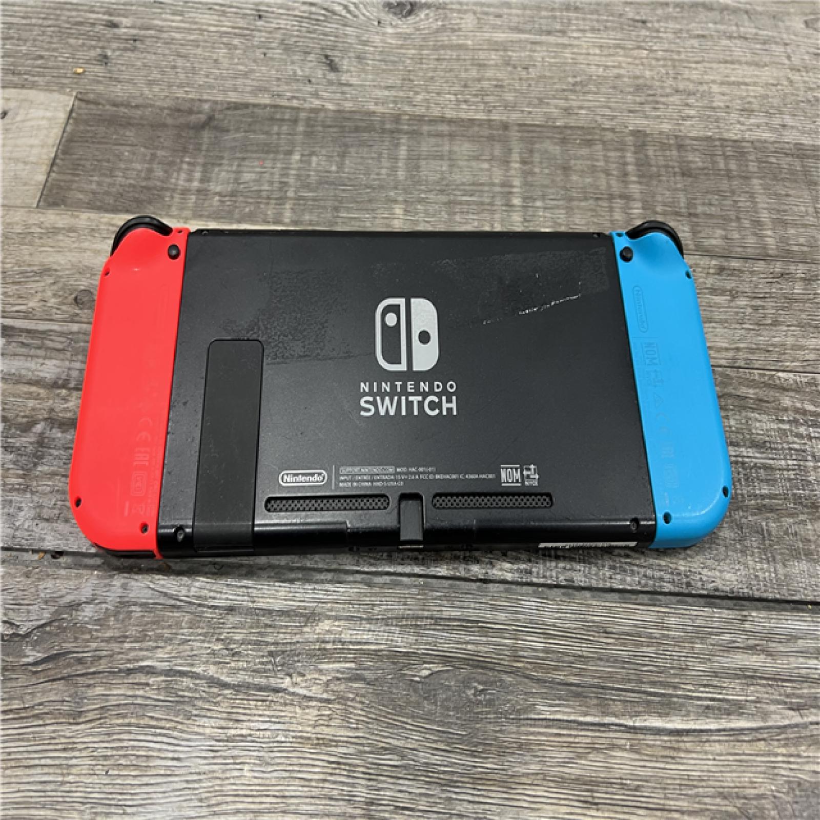 AS-IS Nintendo Switch with Neon Blue and Neon Red Joy-Con