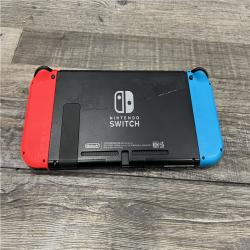 AS-IS Nintendo Switch with Neon Blue and Neon Red Joy-Con