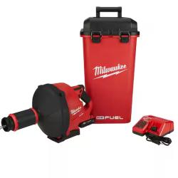 NEW! - Milwaukee M18 FUEL 18-Volt Lithium-Iron Cordless Plumbing Drain Snake Auger Kit with w/ CABLE DRIVE & 5/16 in. x 35 ft. Cable