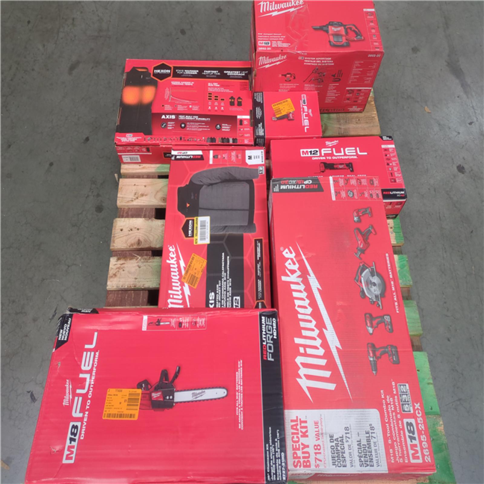 CALIFORNIA AS-IS MILWAUKEE PALLET