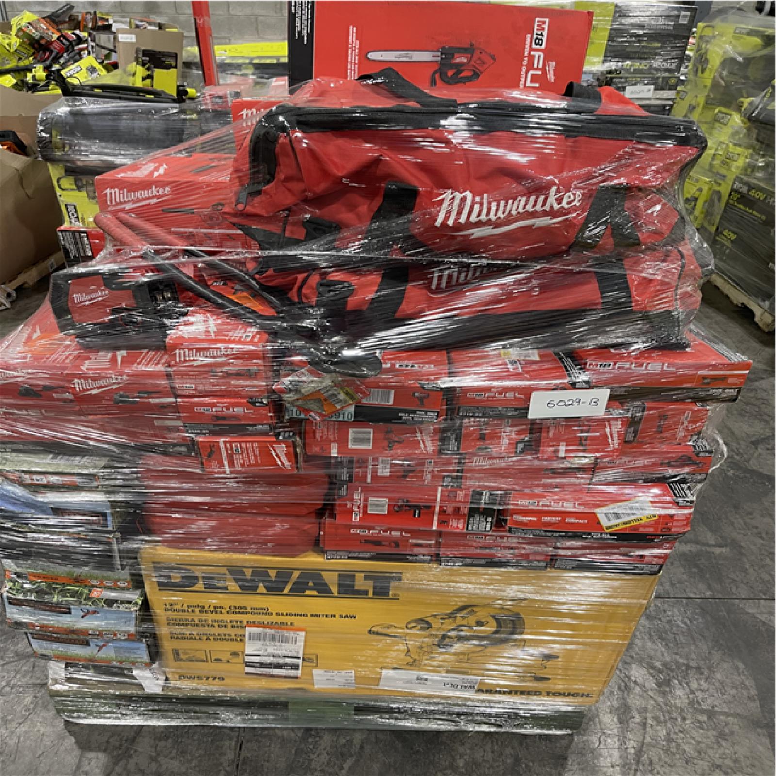 Pittston Location As-Is Power Tools Partial Truckload (11 Pallets) 6029-B