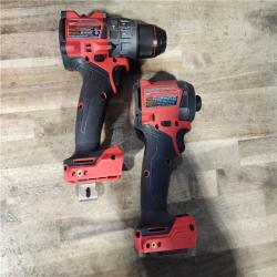 HOUSTON LOCATION - AS-IS Milwaukee 18V Lithium-Ion Brushless Cordless Hammer Drill and Impact Driver Combo Kit