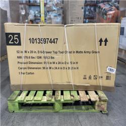 DALLAS LOCATION- HUSKY Heavy Duty 52 in. W 6-Drawer Matte Army Green Top Tool Chest