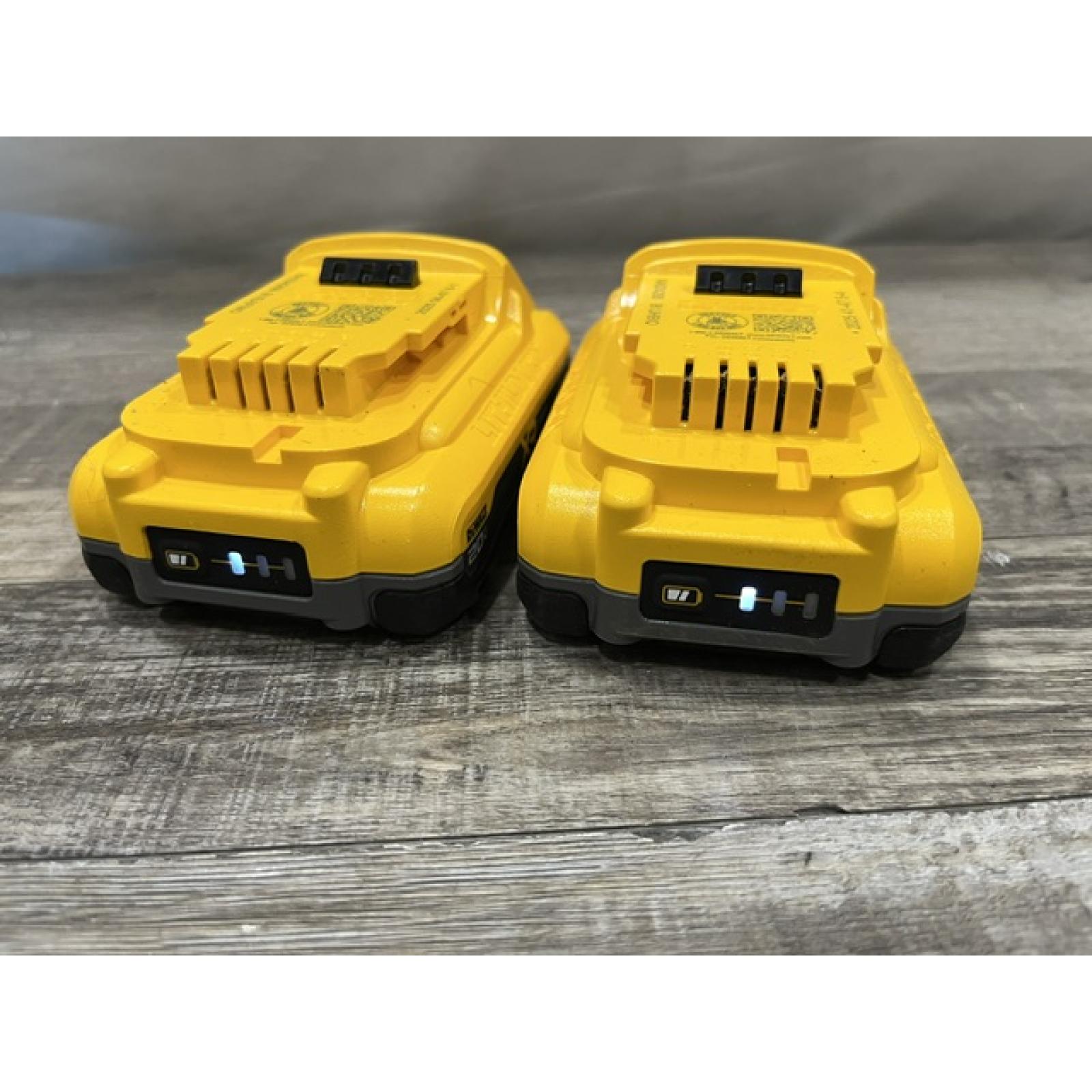 AS-IS DEWALT 20V MAX XR Lithium-Ion 4.0 Ah Battery Packs (2-Pack)