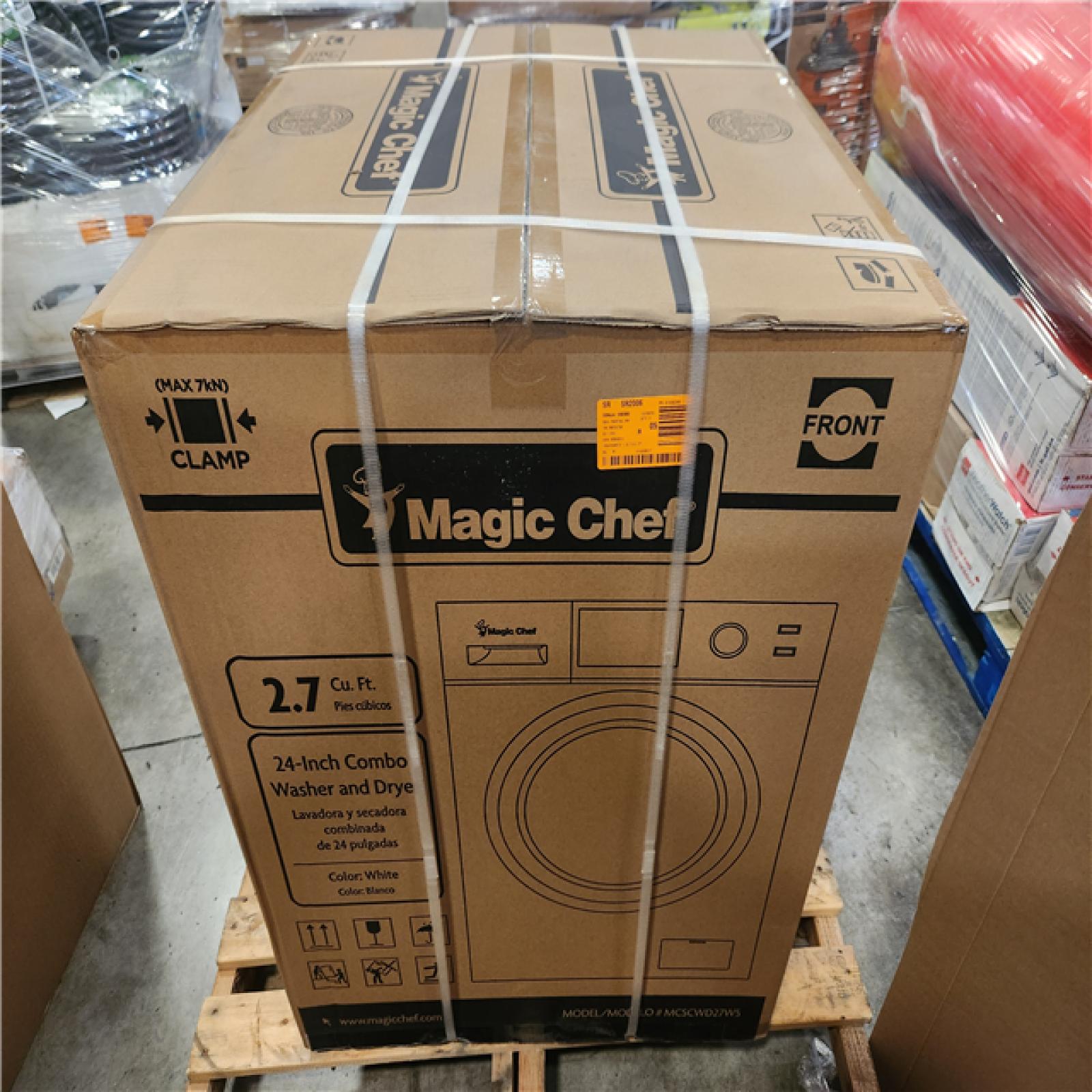 Phoenix NEW Magic Chef 23.4 in. 2.7 cu. ft. White All in One Ventless and Washer Dryer Combo (SEALED)