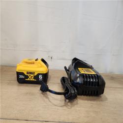 AS-IS- DEWALT 20V MAX Lithium-Ion 6.0 Ah Battery and Charger