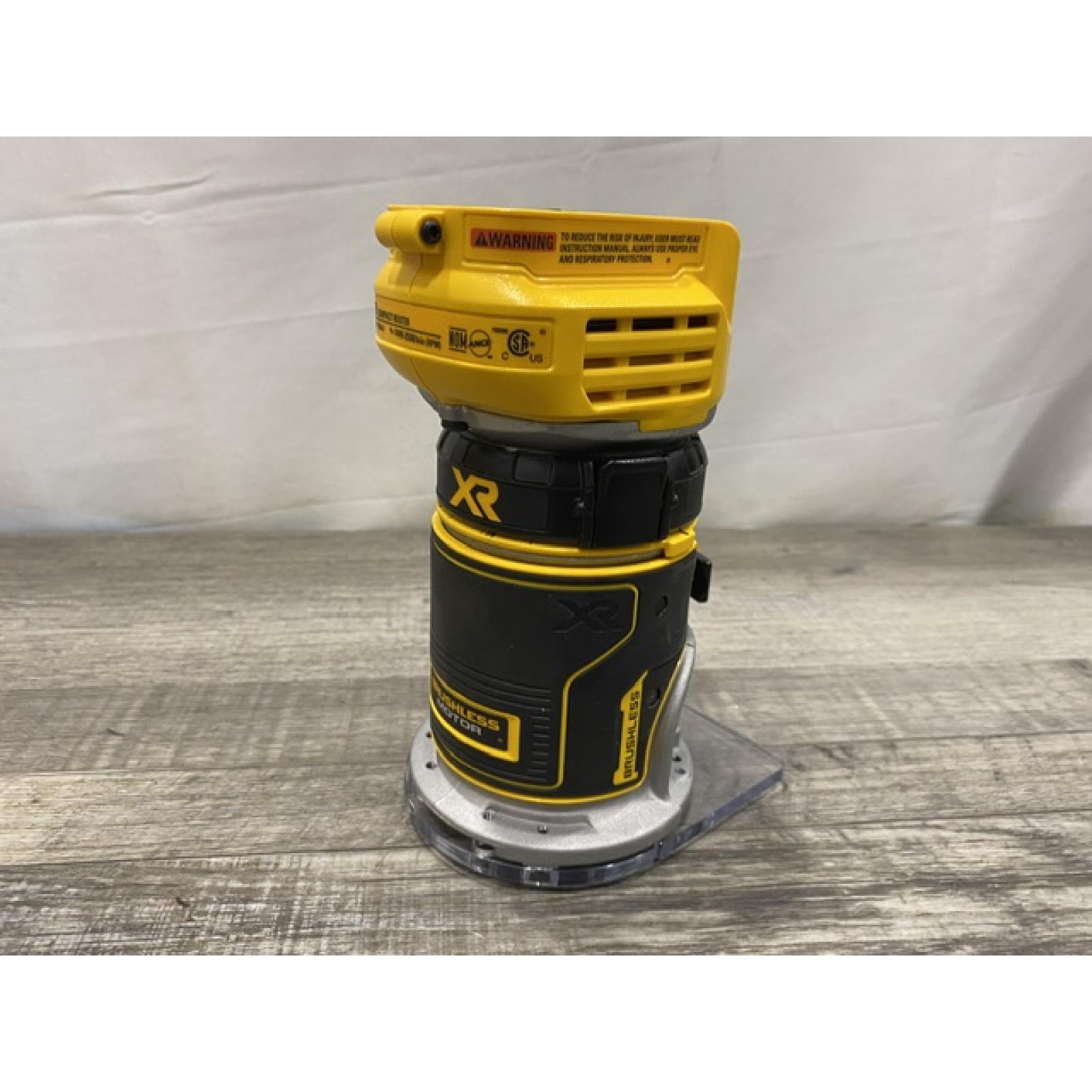 AS-IS DEWALT 20V MAX XR Cordless Brushless Fixed Base Compact Router (Tool Only)