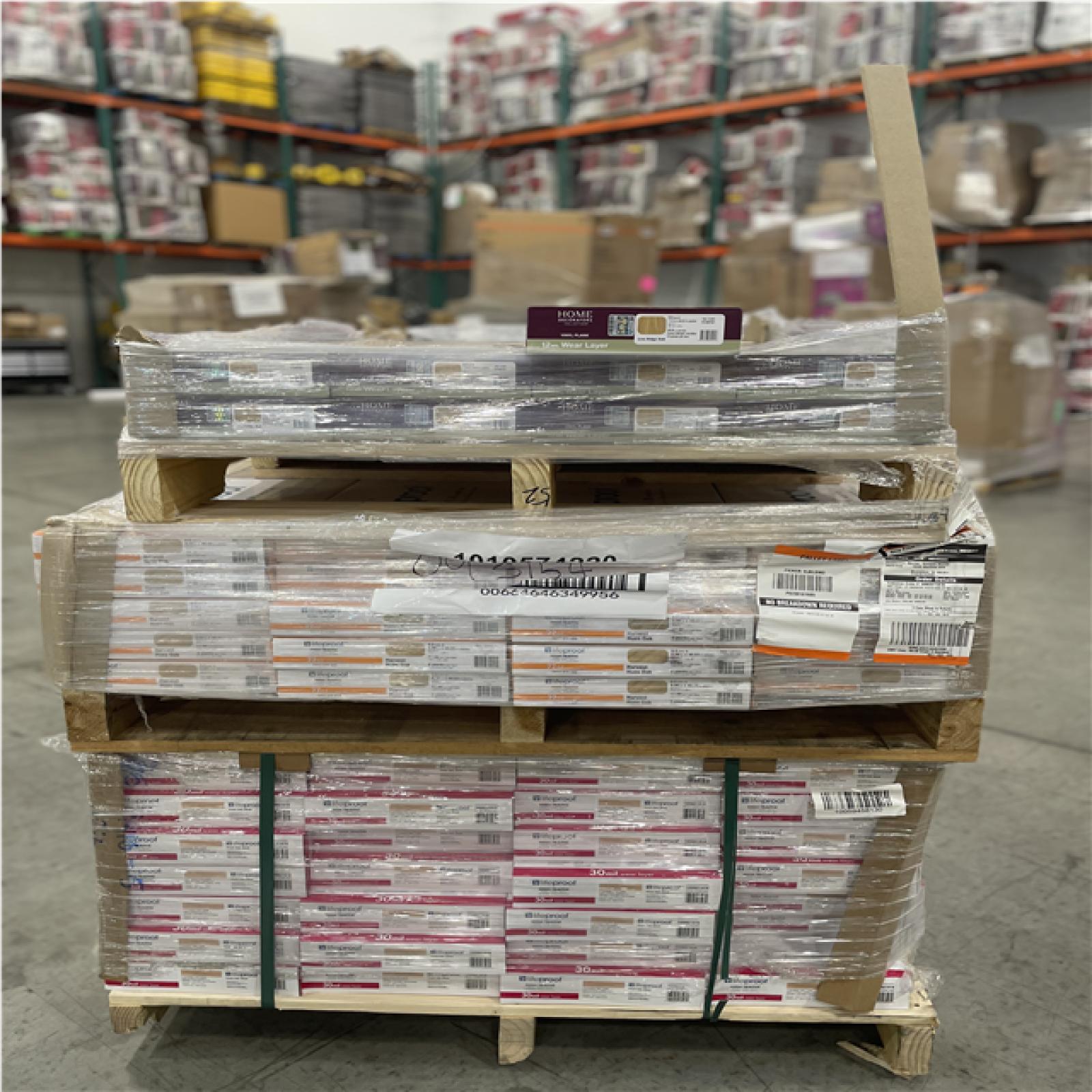 DALLAS LOCATION- AS-IS HOME DECORATORS & LIFEPROOF ASSORTED VINLYL FLOORING
