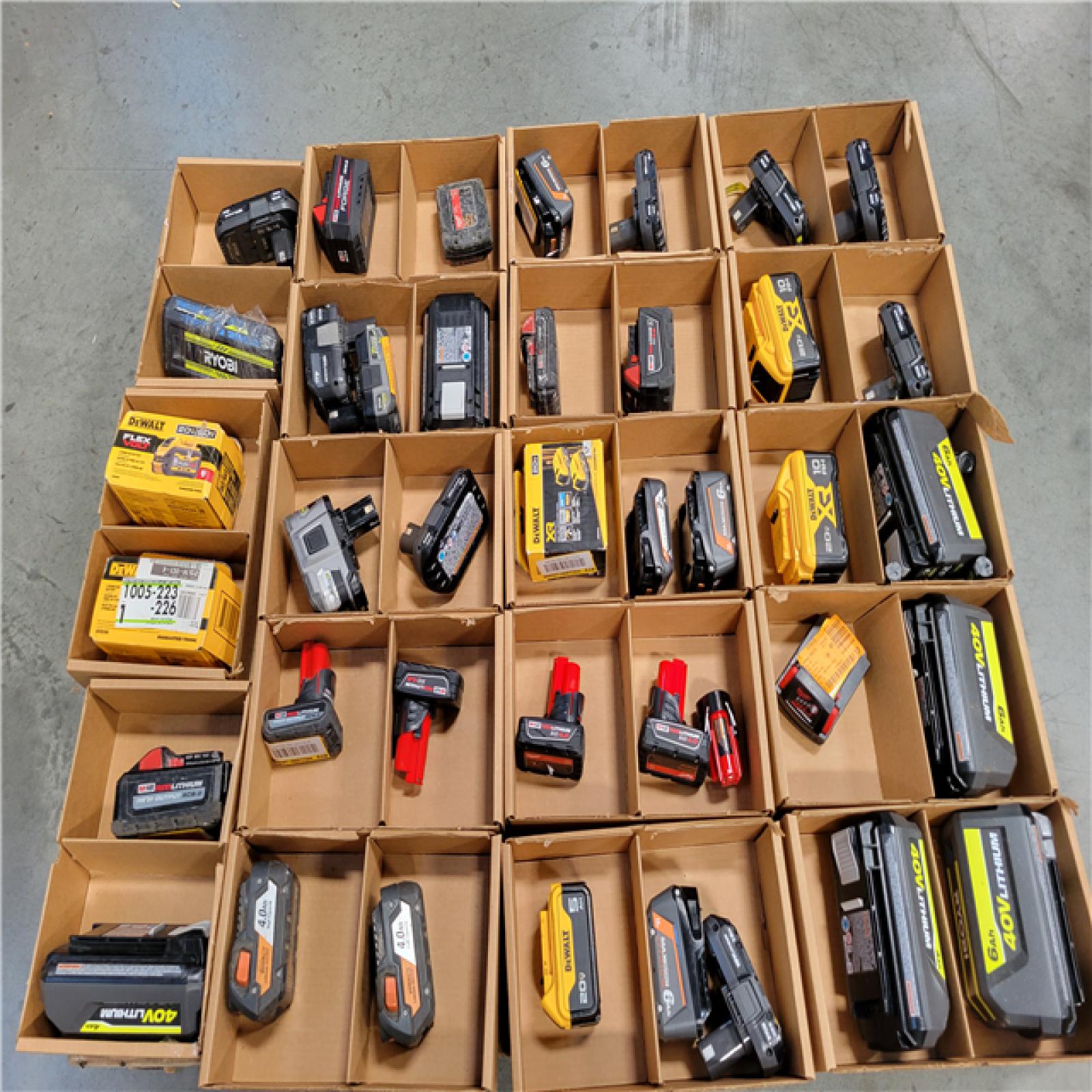 CALIFORNIA AS-IS BATTERY PALLET