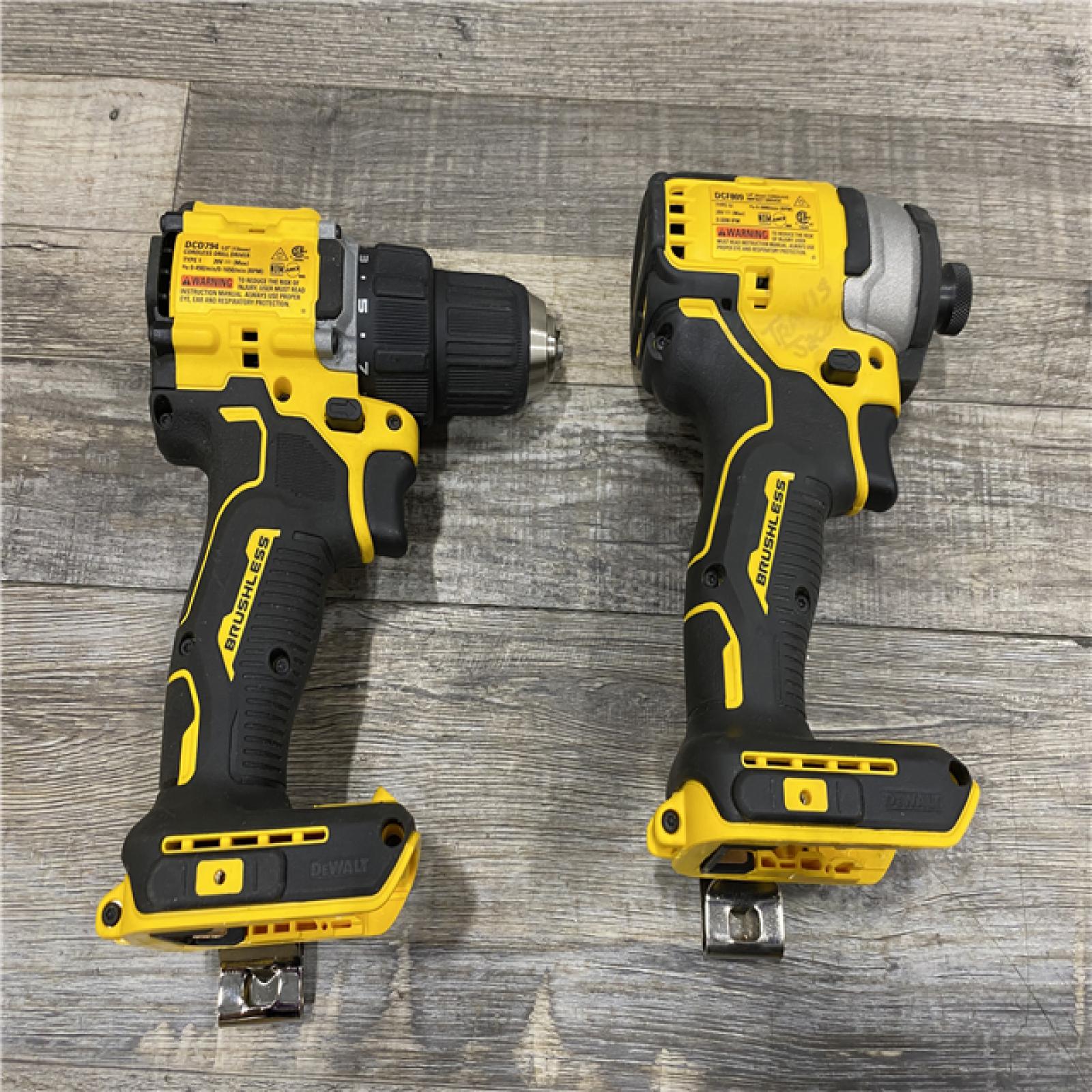 AS-IS DEWALT ATOMIC 20-Volt MAX Lithium-Ion Cordless Combo Kit