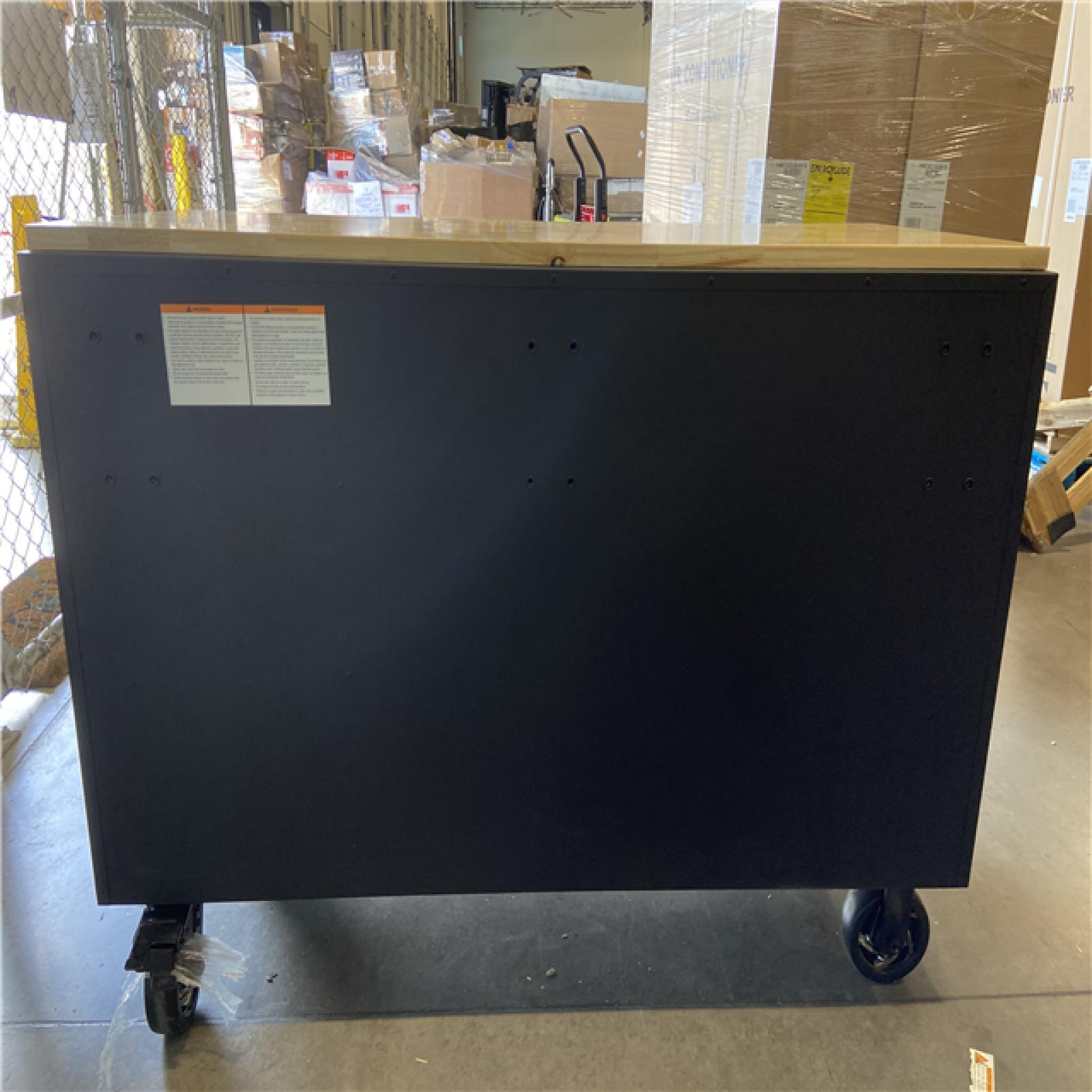 DALLAS LOCATION - Husky 56 in. W x 27.6 in. D 10-Drawer Matte Black Heavy-Duty Mobile Workbench