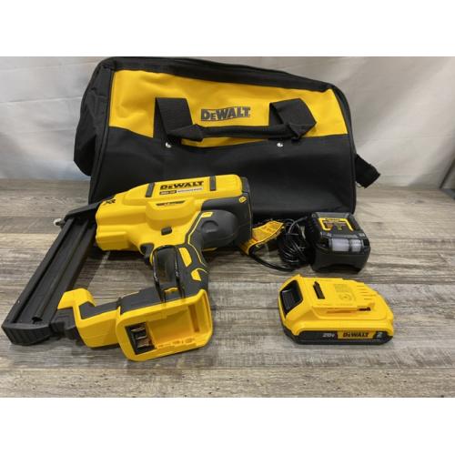 AS-IS DEWALT 20V MAX XR Lithium-Ion Cordless 18-Gauge Narrow Crown Stapler Kit
