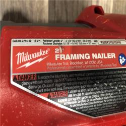 AS-IS Milwaukee FUEL 3-1/2 in. 18-Volt 21-Degree Lithium-Ion Brushless Cordless Framing Nailer (Tool-Only)