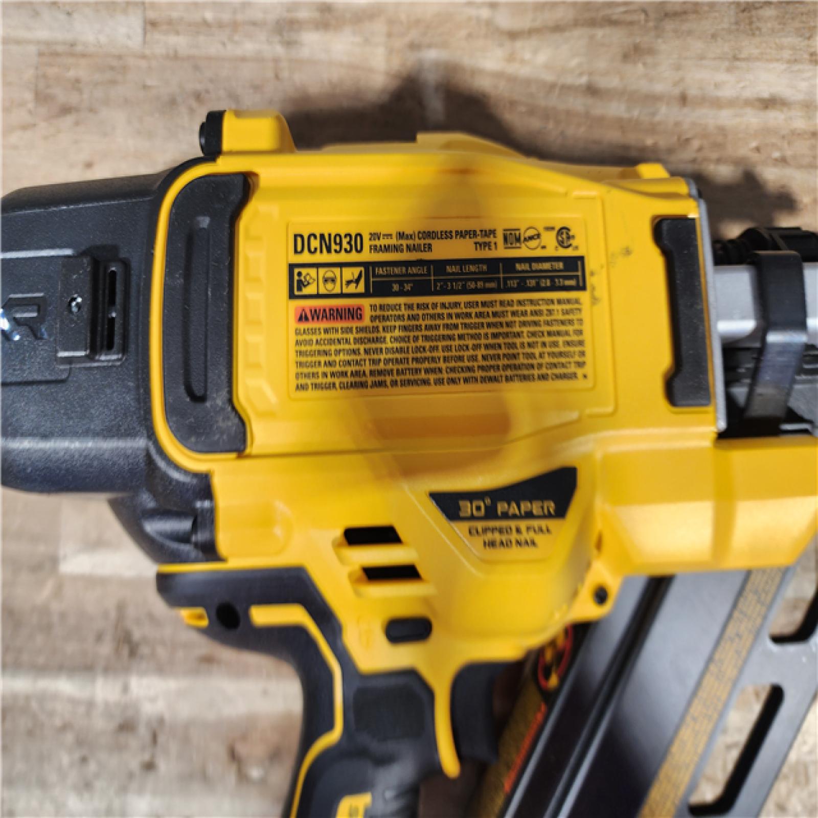 HOUSTON LOCATION - AS - IS DEWALT 20V 30 Degree Cordless Framing Nailer (Tool-Only)