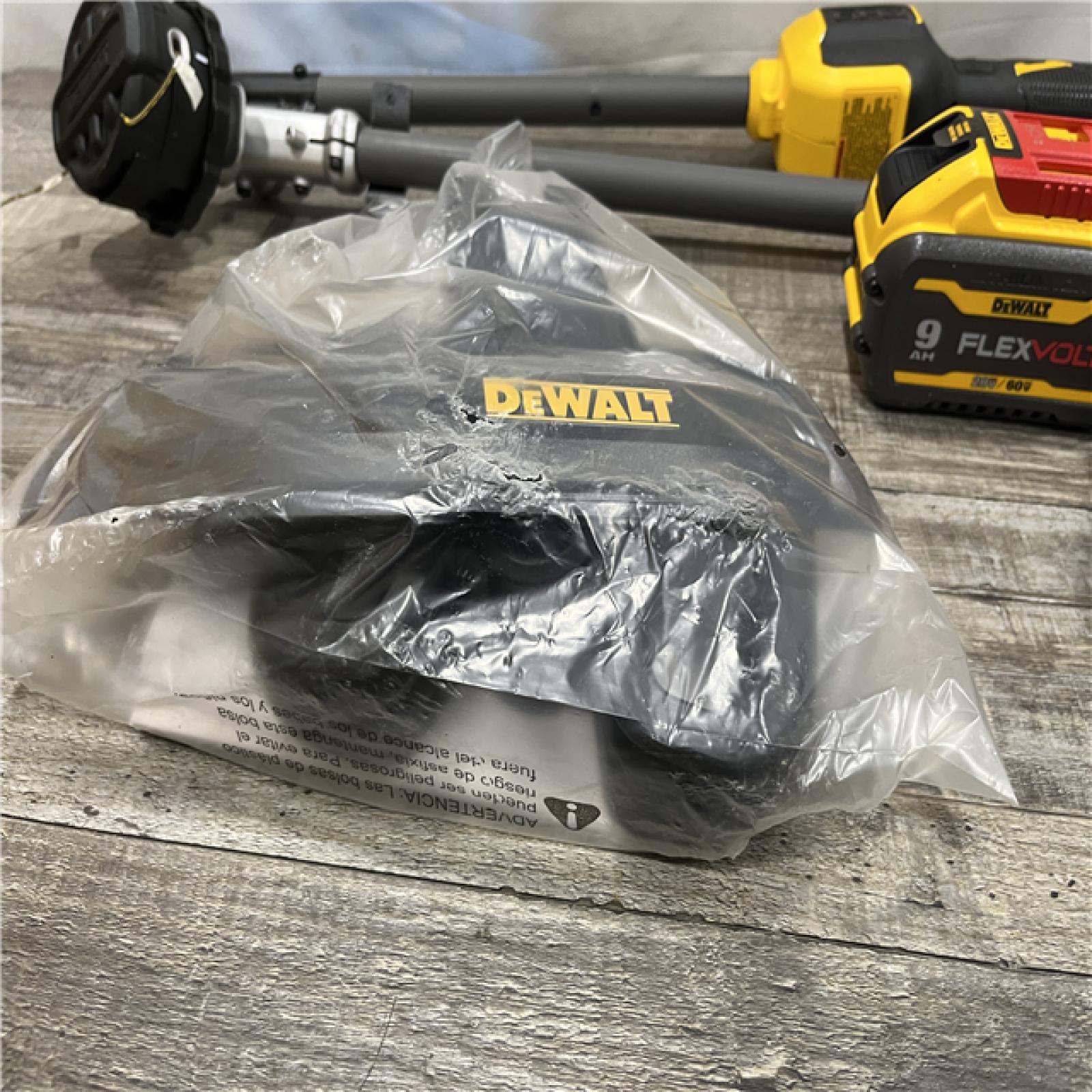 AS-IS DEWALT FLEXVOLT 60V MAX 17 in. Cordless Battery Powered Attachment Capable Trimmer Kit