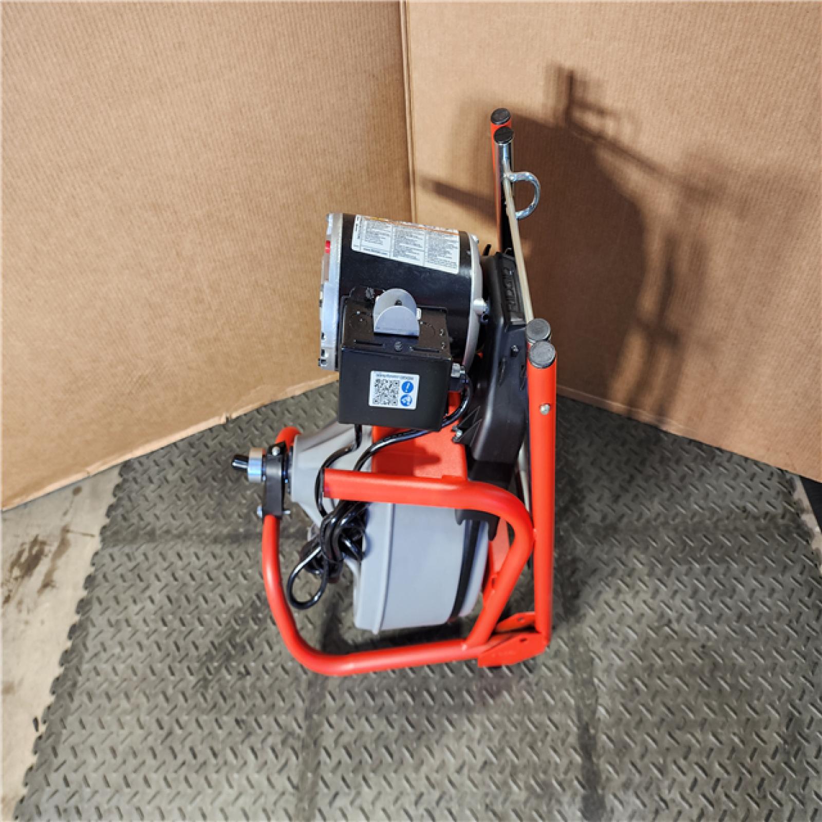 HOUSTON LOCATION - AS-IS RIDGID K-400 Drain Cleaning Snake Auger 120-Volt Drum Machine with C-32IW 3/8 in. X 75 Ft. Cable + 4-Piece Tool Set & Gloves