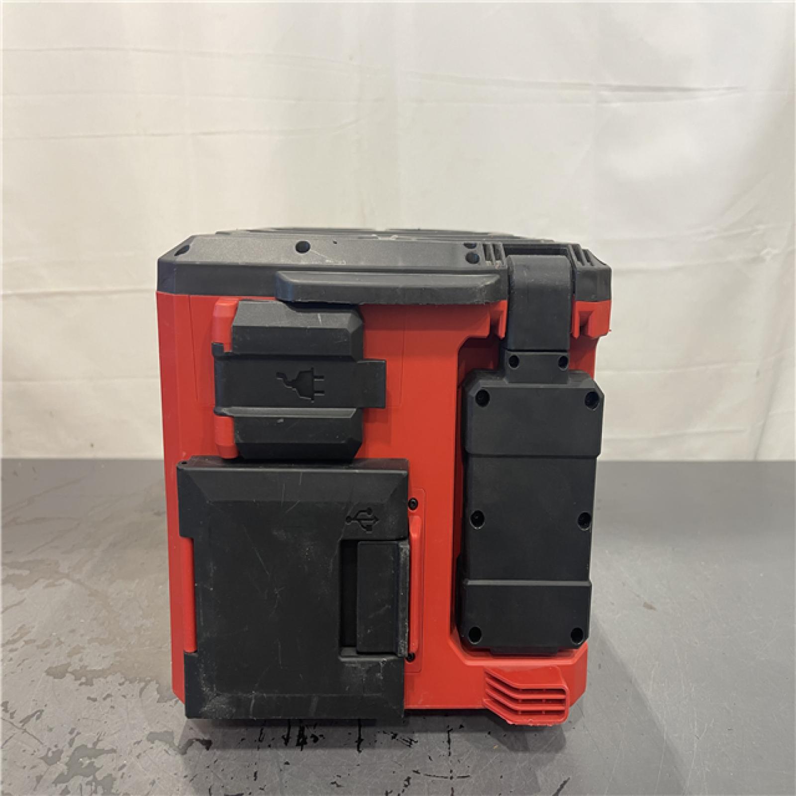 AS-IS- Milwaukee  M18 PACKOUT Cordless Lithium-Ion Light/Charger (Tool Only)