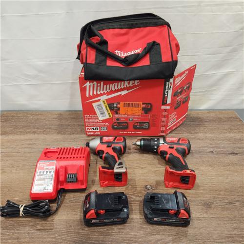 AS-IS Milwaukee M18 Cordless Drill Driver/Impact Driver (2-Tool) Combo Kit