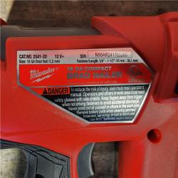 HOUSTON LOCATION - AS-IS Milwaukee M12 FUEL 18 Gauge Compact Brad Nailer (Tool-Only)