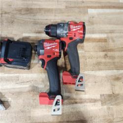 HOUSTON LOCATION - AS - IS Milwaukee 2 Tool Combo Kit W/ (2) Battery & Charger