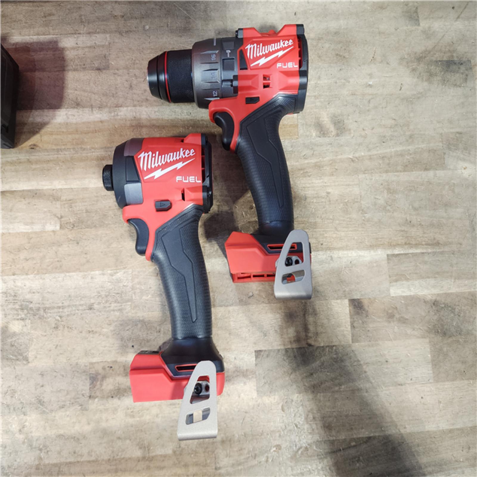HOUSTON LOCATION - AS-IS (APPEARS LIKE NEW) Milwaukee FUEL 18V Lithium-Ion Brushless Cordless Hammer Drill and Impact Driver Combo Kit