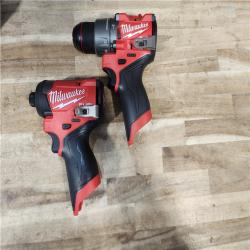HOUSTON LOCATION - AS-IS (APPEARS LIKE NEW) Milwaukee FUEL 12-Volt Lithium-Ion Brushless Cordless Hammer Drill and Impact Driver Combo Kit