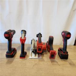 AS-IS- Milwaukee M18 18V Lithium-Ion Cordless 5 Tool Combo Kit