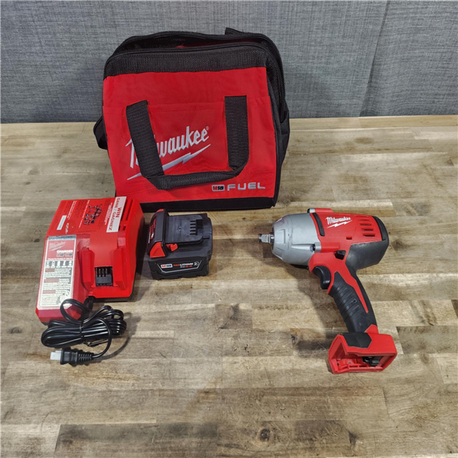 HOUSTON LOCATION - AS-IS Milwaukee 2663-20 - M18 1/2  18V Cordless Impact Wrench W/ BATTERY & CHARGER