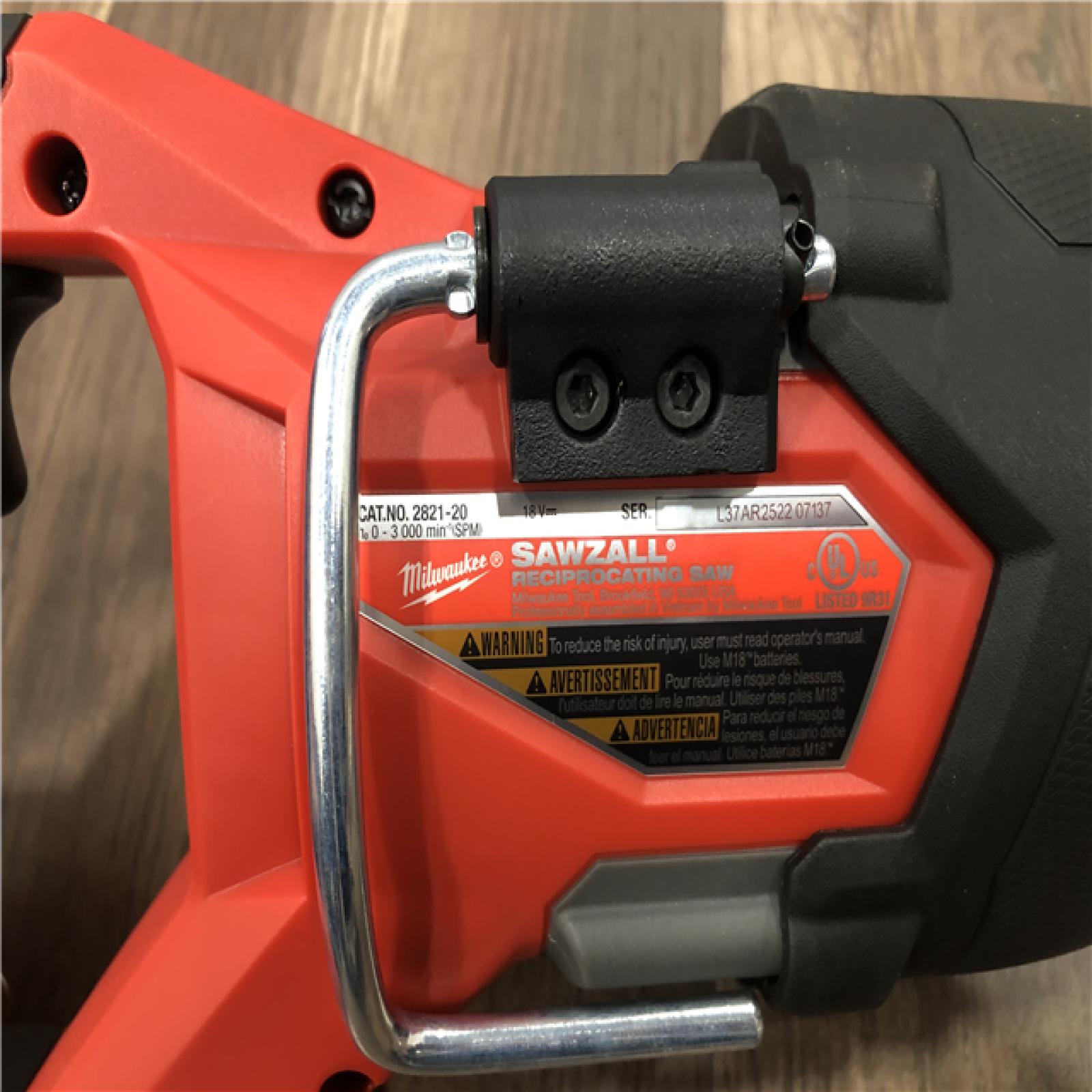 AS-IS Milwaukee FUEL GEN-2 18V Lithium-Ion Brushless Cordless SAWZALL Reciprocating Saw (Tool-Only)