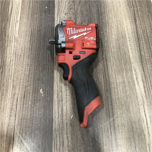 AS-IS M12 FUEL 12V Lithium-Ion Brushless Cordless Stubby 3/8 in. Impact Wrench (Tool-Only)