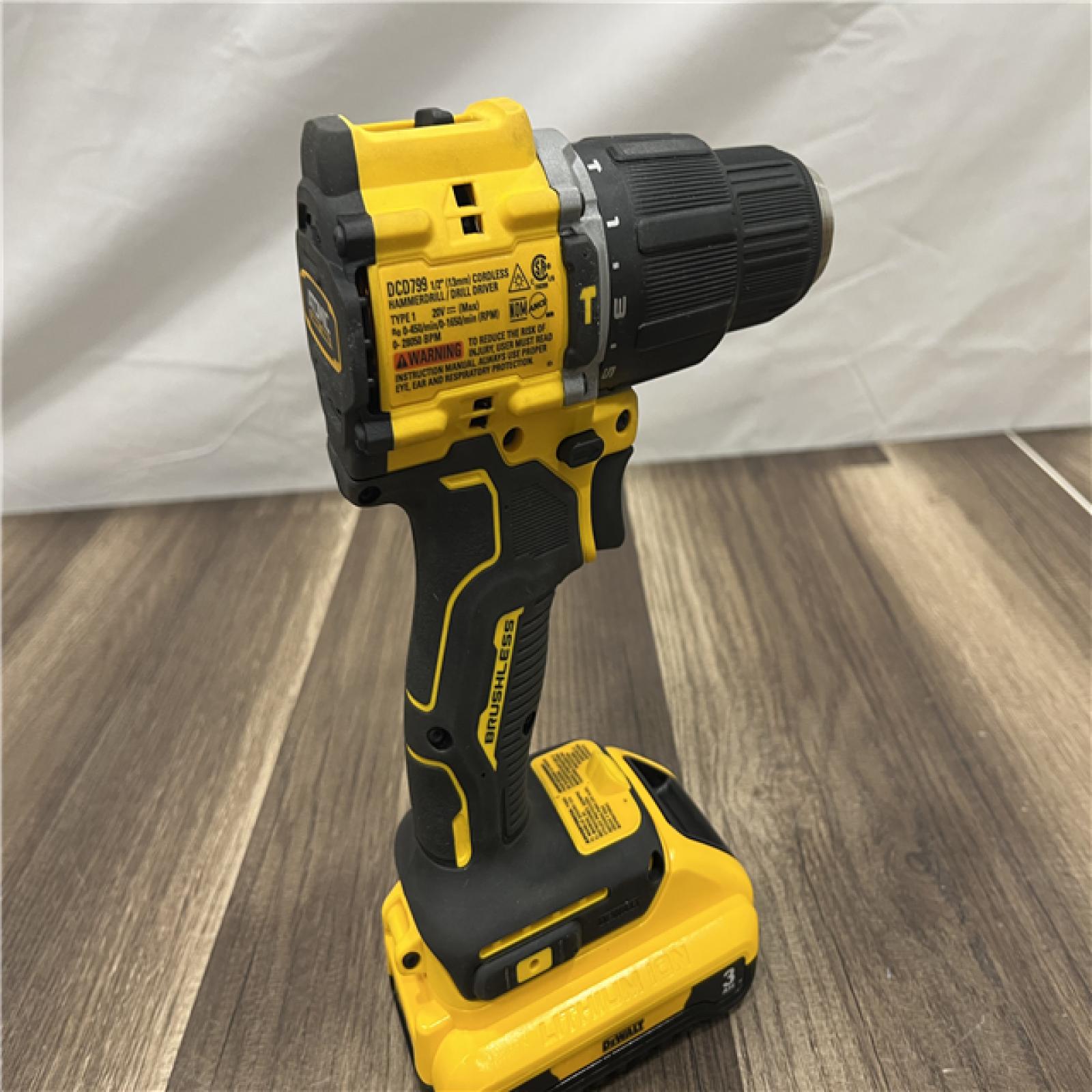 GOOD DEWALT ATOMIC 20-Volt Lithium-Ion Cordless 1/2 in. Compact Hammer Drill with 3.0Ah Battery, Charger and Bag
