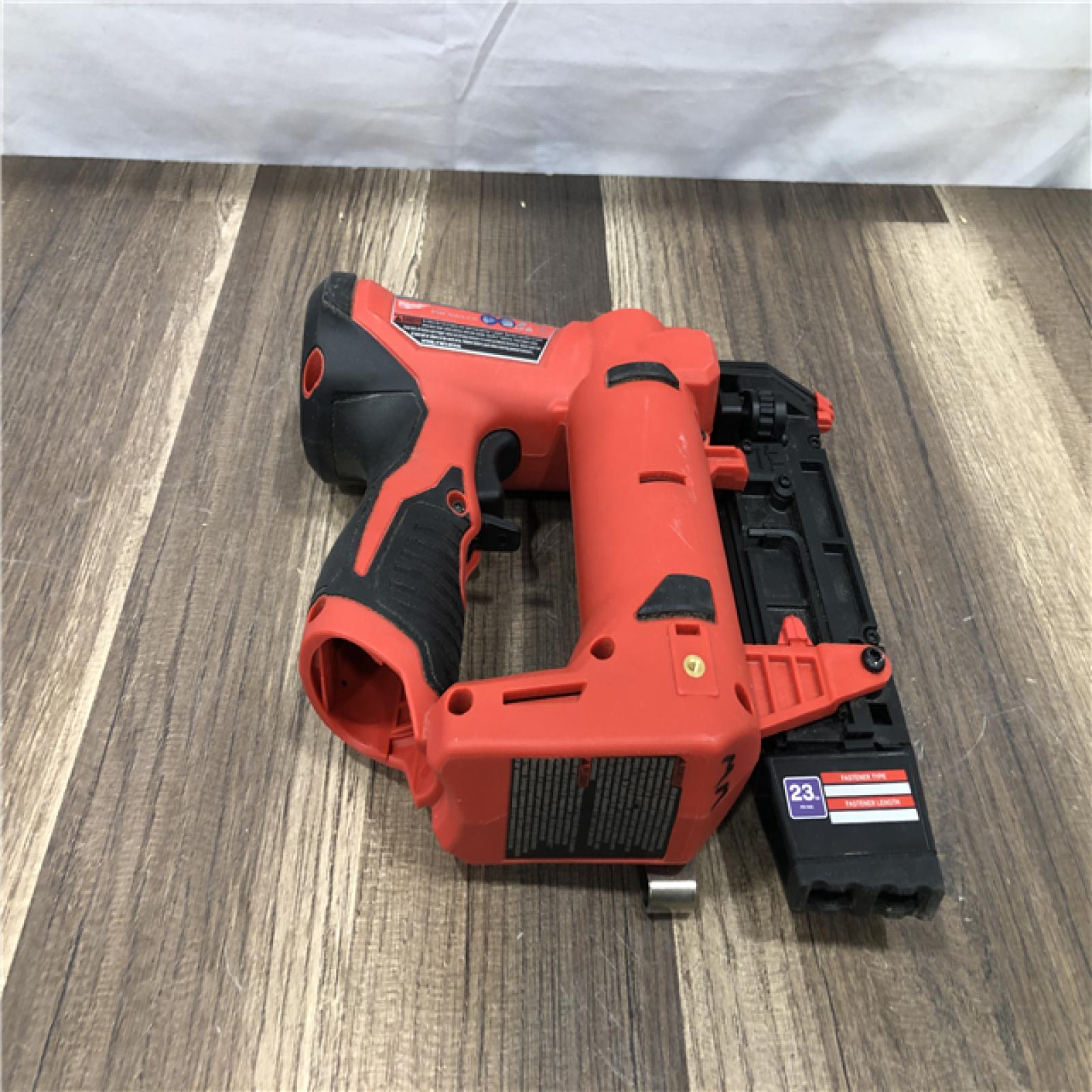 AS-IS Milwaukee 12-Volt 23-Gauge Lithium-Ion Cordless Pin Nailer (Tool-Only)