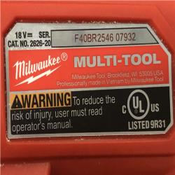AS-IS Milwaukee 18V Lithium-Ion Cordless Oscillating Multi-Tool (Tool-Only)