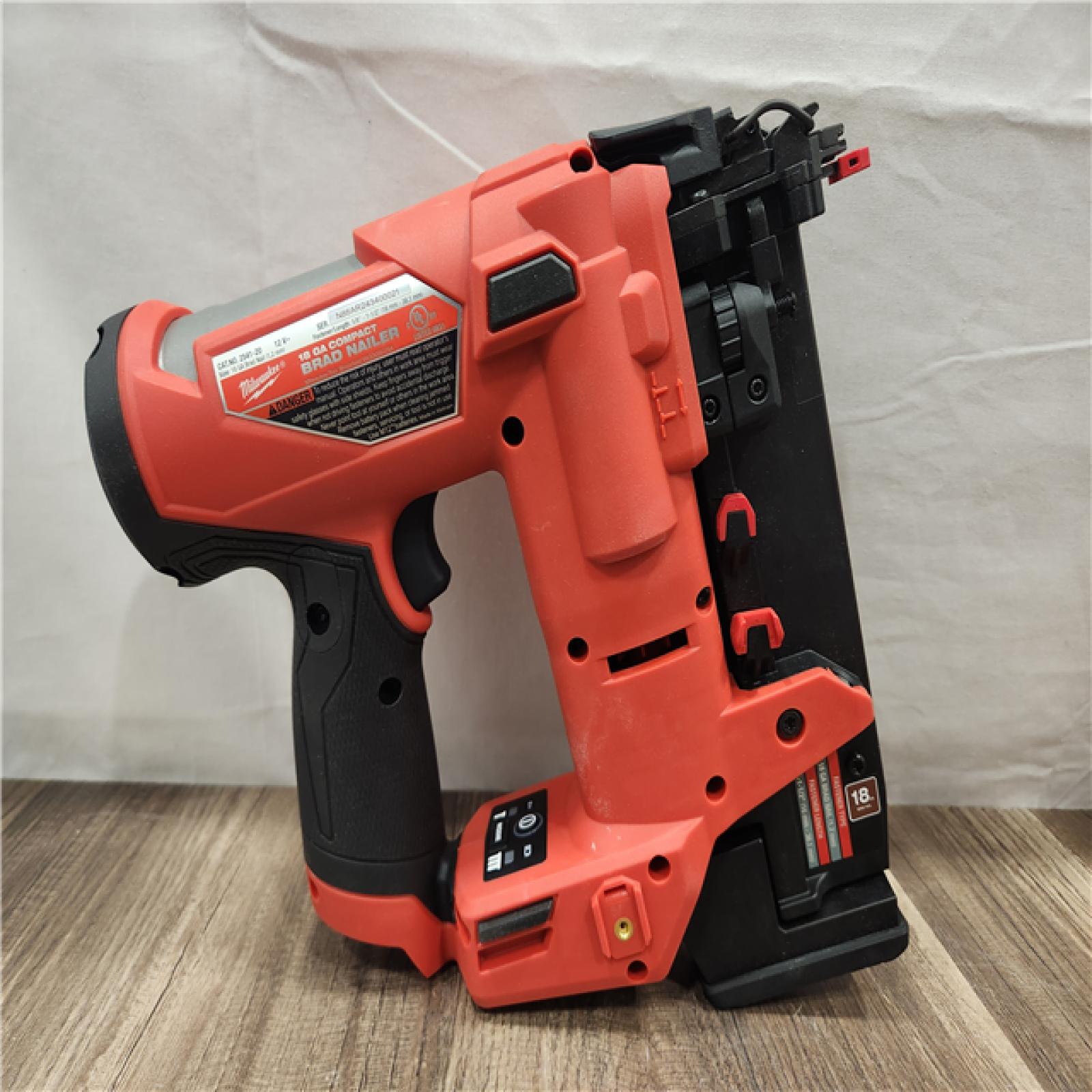 AS-IS- Milwaukee M12 FUEL 18 Gauge Compact Brad Nailer (Tool-Only)