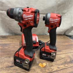 AS-IS Milwaukee M18 FUEL 18V Lithium-Ion Brushless Cordless Hammer Drill and Impact Driver Combo Kit (2-Tool) with 2 Batteries