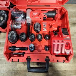 HOUSTON LOCATION - AS-IS (APPEARS LIKE NEW) Milwaukee 2677-23 M18 ForceLogic 6T Knockout Tool 1/2 in. - 4 in Kit