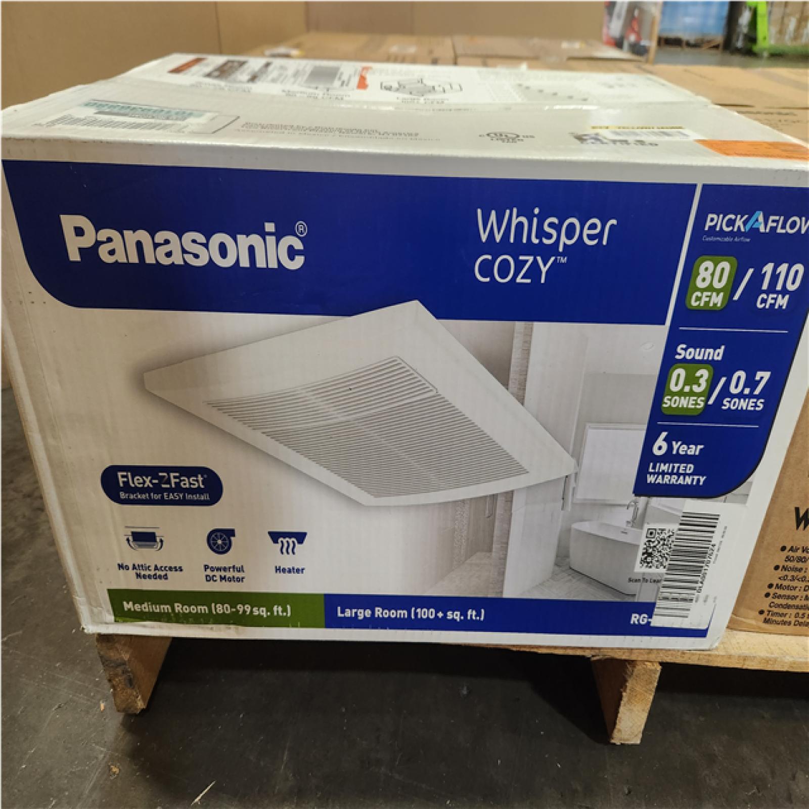 Phoenix NEW Mixed Panasonic Ventilator fans and Heaters Pallet (8-Total)