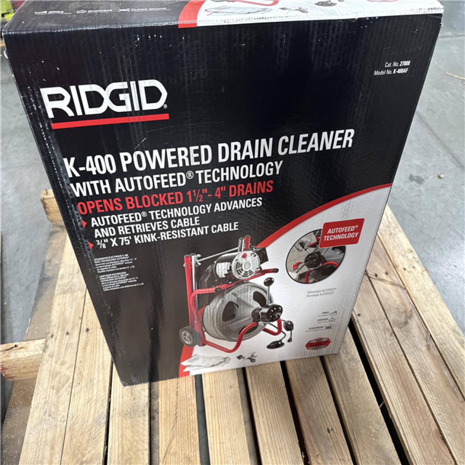 California NEW Ridgid K-400 Powered Drain Cleaner