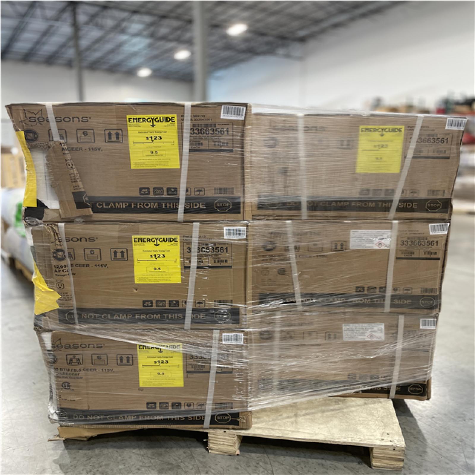 DALLAS LOCATION- AS-IS SEASONS Seasons 12 000 BTU 115-Volt Through-The-Wall Cool-Only Air Conditioner (6 UNITS)