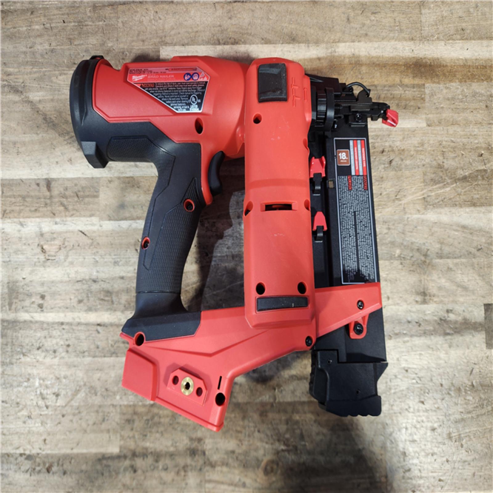 HOUSTON LOCATION - AS-IS Milwaukee FUEL 18-Volt Lithium-Ion Brushless Cordless Gen II 18-Gauge Brad Nailer (Tool-Only)