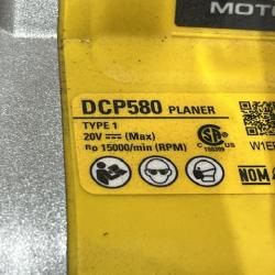AS-IS DEWALT 20V MAX XR Cordless Brushless 3-1/4 in. Planer (Tool Only)