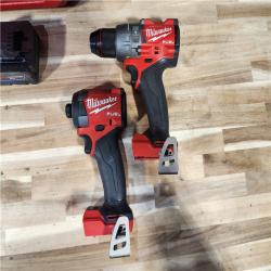 HOUSTON LOCATION - AS-IS Milwaukee FUEL 18V Lithium-Ion Brushless Cordless Hammer Drill and Impact Driver Combo Kit