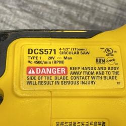 AS-IS DEWALT Atomic 20-Volt Maximum Lithium-Ion Cordless Brushless 4-1/2 in. Circular Saw Kit