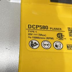 AS-IS DEWALT 20V MAX XR Cordless Brushless 3-1/4 in. Planer (Tool Only)