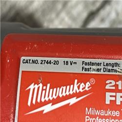 AS-IS Milwaukee FUEL 3-1/2 in 18V 21-Degree Lithium-Ion Brushless Cordless Nailer (Tool Only)