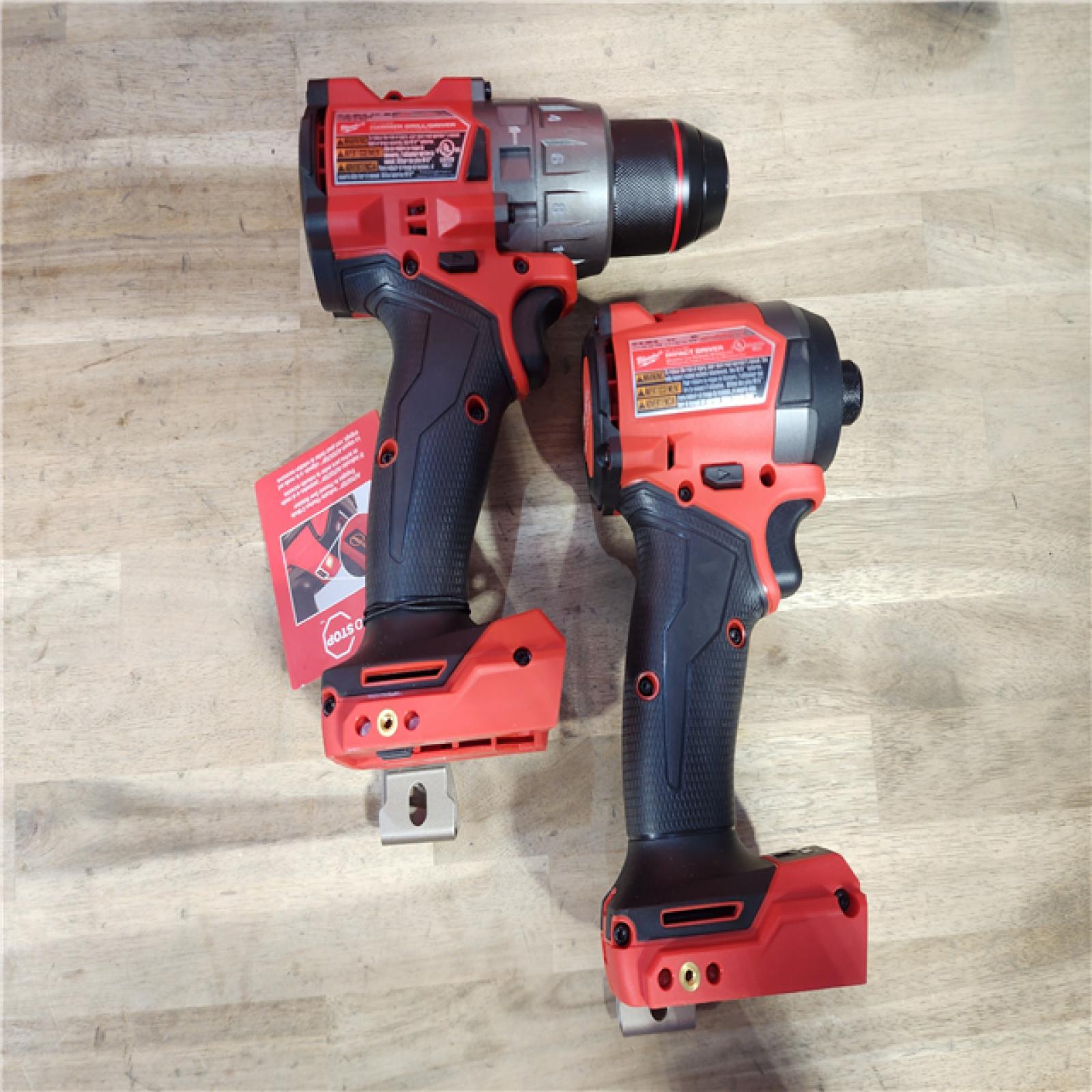 HOUSTON LOCATION - AS-IS (APPEARS LIKE NEW) MILWAUKEE FUEL 18V Lithium-Ion Brushless Cordless Hammer Drill and Impact Driver Combo Kit (2-Tool) with 2 Batteries