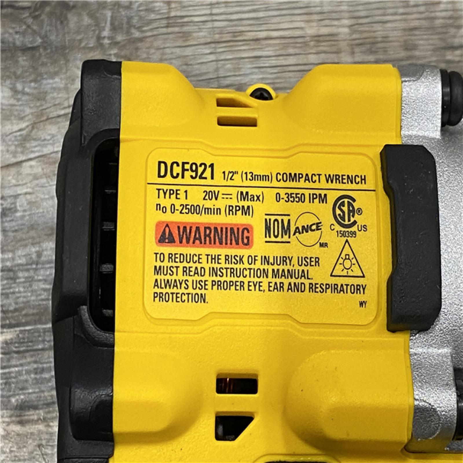 AS-IS DEWALT ATOMIC 20V MAX Cordless Brushless 1/2 in. Variable Speed Impact Wrench (Tool Only)