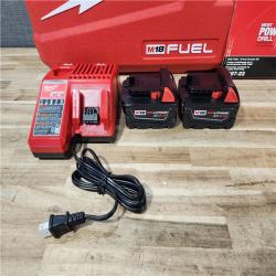 HOUSTON LOCATION - AS-IS Milwaukee FUEL 18V Lithium-Ion Brushless Cordless Hammer Drill and Impact Driver Combo Kit