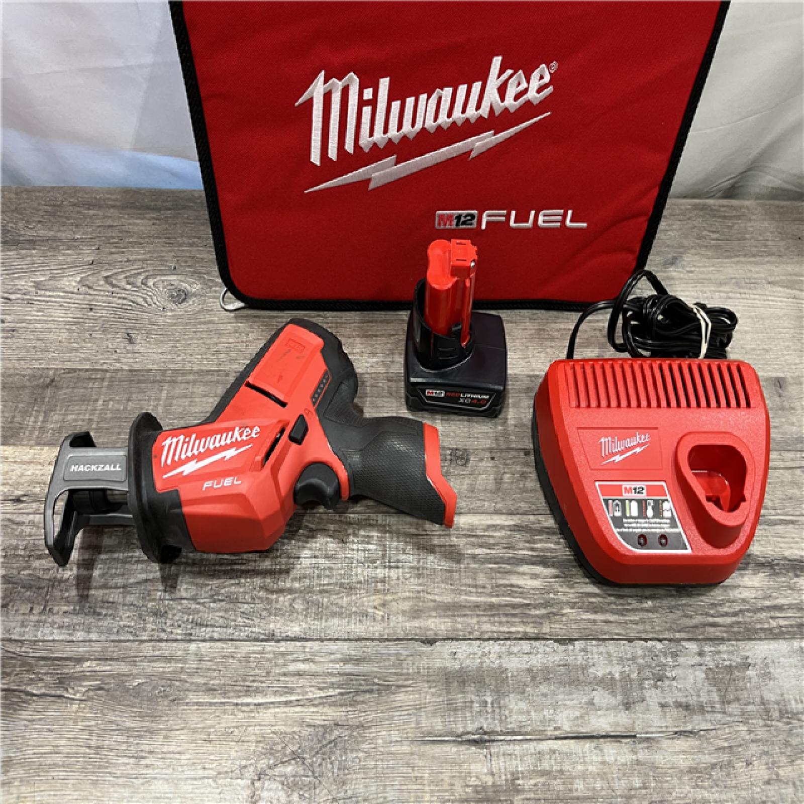 AS-IS Milwaukee FUEL 12V Lithium-Ion Brushless Cordless HACKZALL Reciprocating Saw Kit