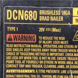 AS-IS DEWALT 20V MAX XR Lithium-Ion Electric Cordless 18-Gauge Brad Nailer (Tool Only)